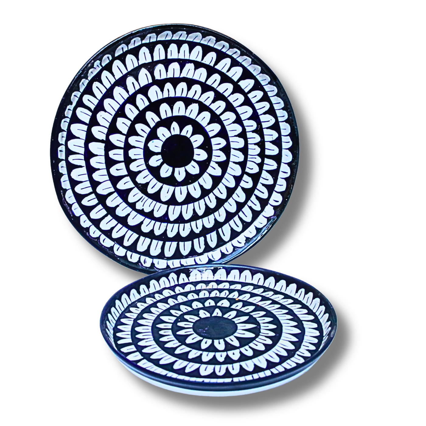 Handcrafted Ceramic Blue and White Decorative Plates